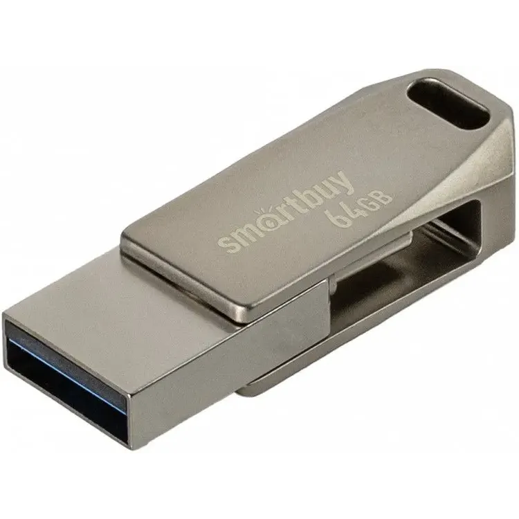 USB Flash накопитель 64GB SmartBuy MC35 Silver (SB64GBMC35)
