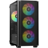 Корпус XASTRA A402M 4FRGB Black (A402M-4FC12F-BK)