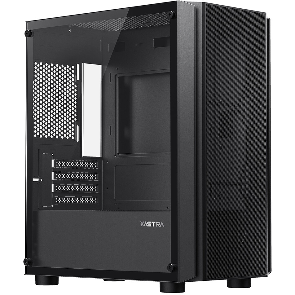 Корпус XASTRA A402M 4FRGB Black - A402M-4FC12F-BK - фото 4