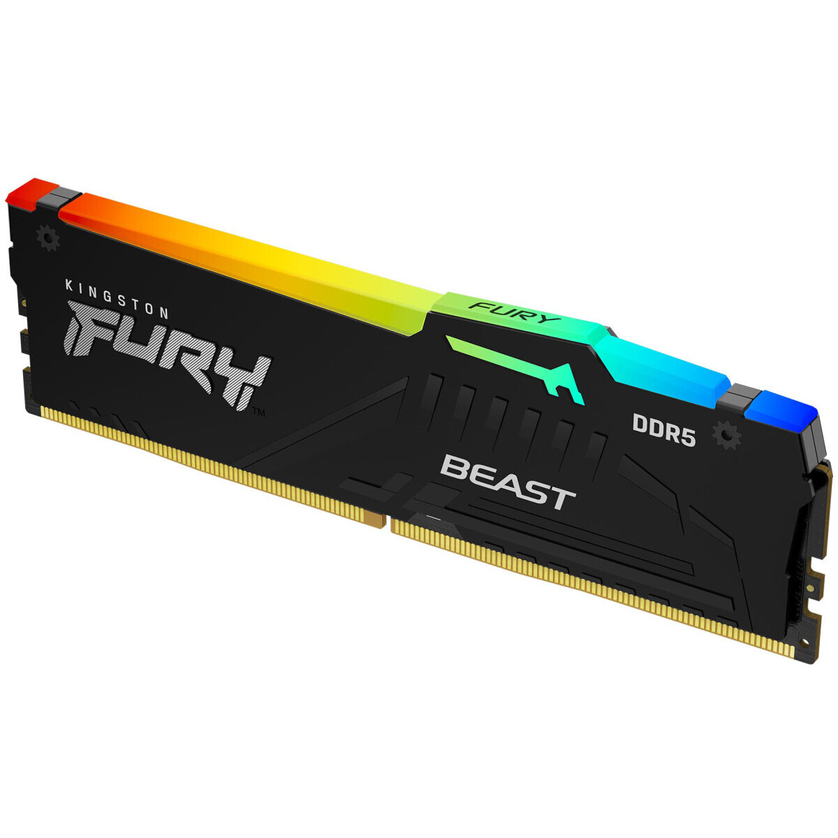 Оперативная память 16Gb DDR5 6000MHz Kingston Fury Beast Black RGB (KF560C30BBEA-16)