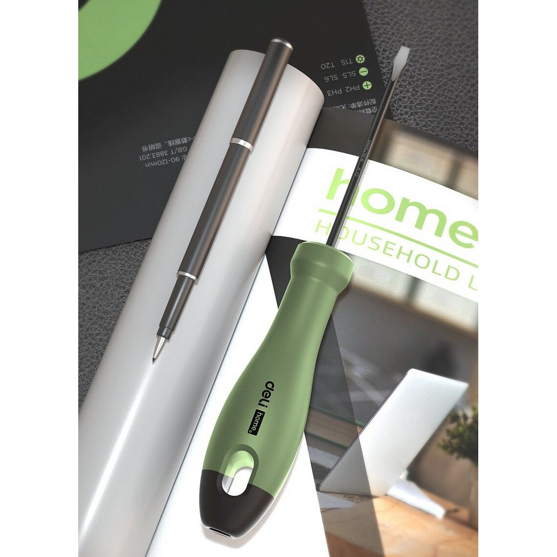 Отвёртка Deli HT1103L Home Series Green - фото 5