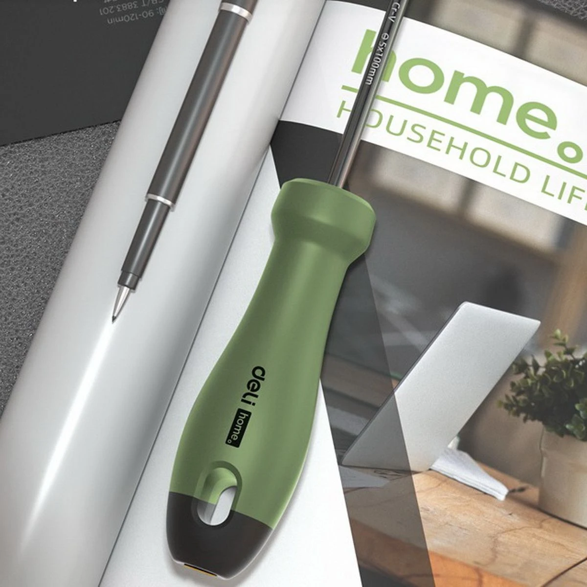 Отвёртка Deli HT1105L Home Series Green - фото 2
