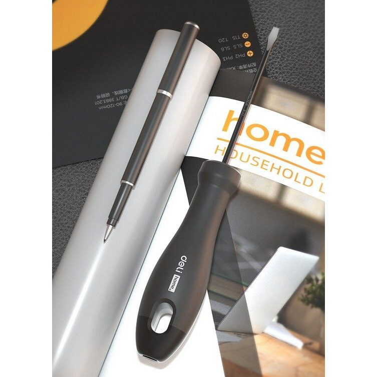 Отвёртка Deli HT1105 Home Series Black - фото 5