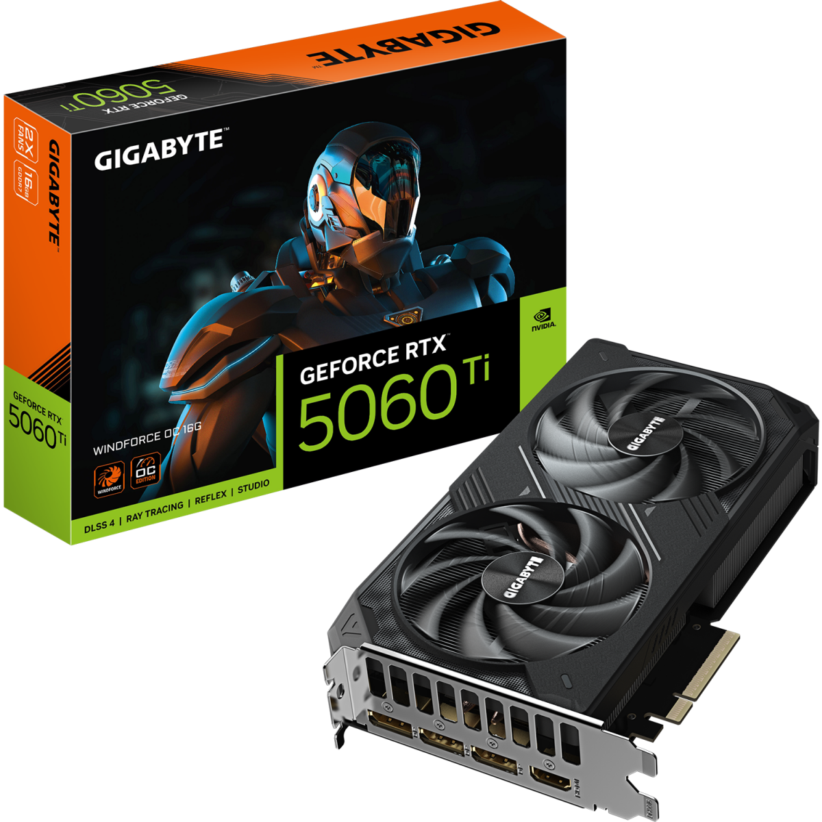 Видеокарта NVIDIA GeForce RTX 5060 Ti Gigabyte WINDFORCE OC 16Gb (GV-N506TWF2OC-16GD) - фото 10