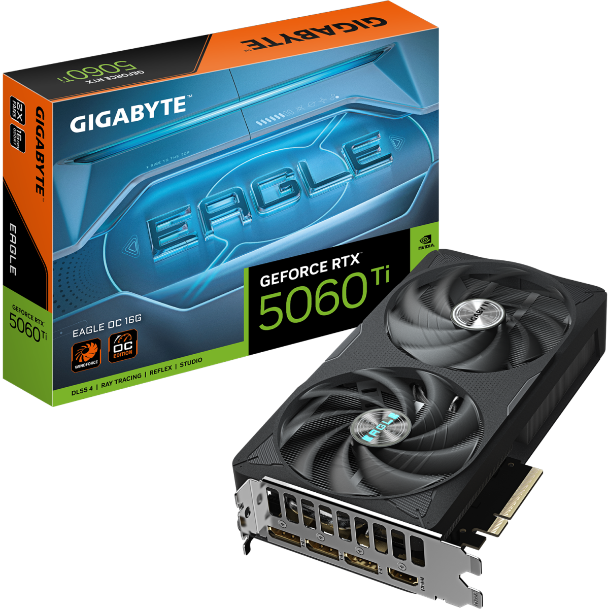Видеокарта NVIDIA GeForce RTX 5060 Ti Gigabyte EAGLE OC 16Gb (GV-N506TEAGLE OC-16GD) - фото 10