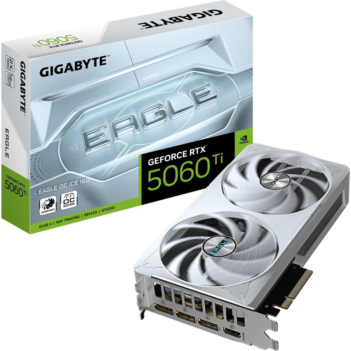 Видеокарта NVIDIA GeForce RTX 5060 Ti Gigabyte EAGLE OC ICE 16Gb (GV-N506TEAGLEOC ICE-16GD) - фото 10