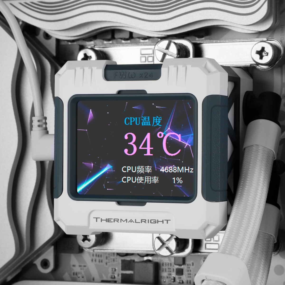 Система жидкостного охлаждения Thermalright Frozen Warframe 360 White X - F-WFRAME-360-WH-X - фото 7