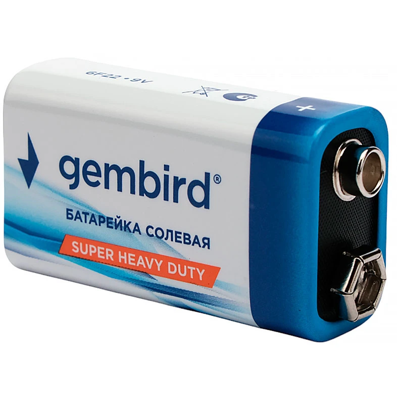 Батарейка Gembird GB-6F22-1F (9V, 1 шт.) - фото 2