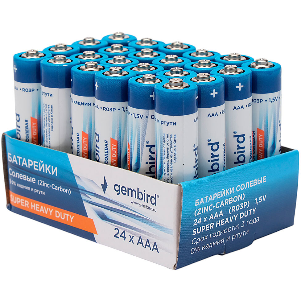 Батарейка Gembird GB-R03P-24B (AAA, 24 шт.) - фото 2