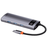 Док-станция Baseus Metal Gleam Series 5-in-1 Type-C HUB Grey (WKWG020013)