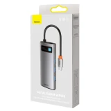 Док-станция Baseus Metal Gleam Series 5-in-1 Type-C HUB Grey (WKWG020013)