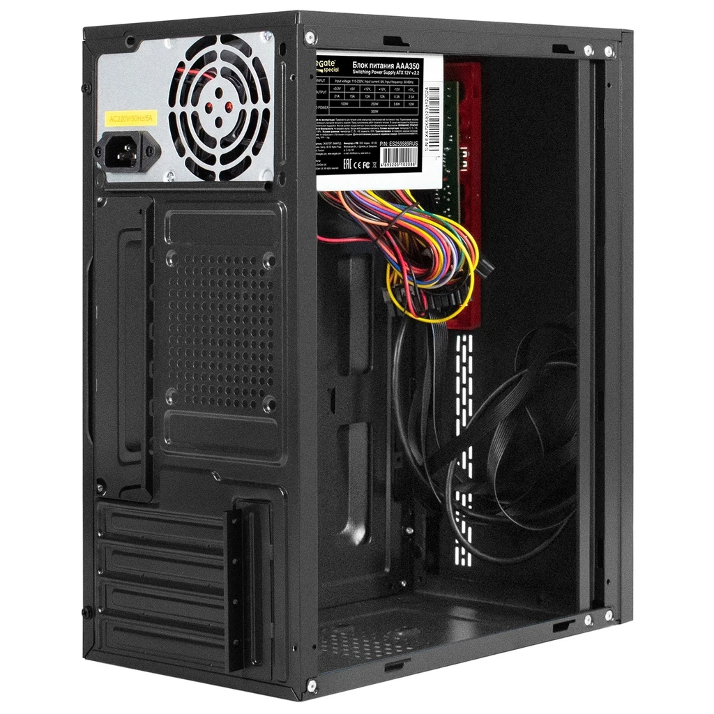 Корпус ExeGate BAA-403U 350W Black - EX298164RUS - фото 2
