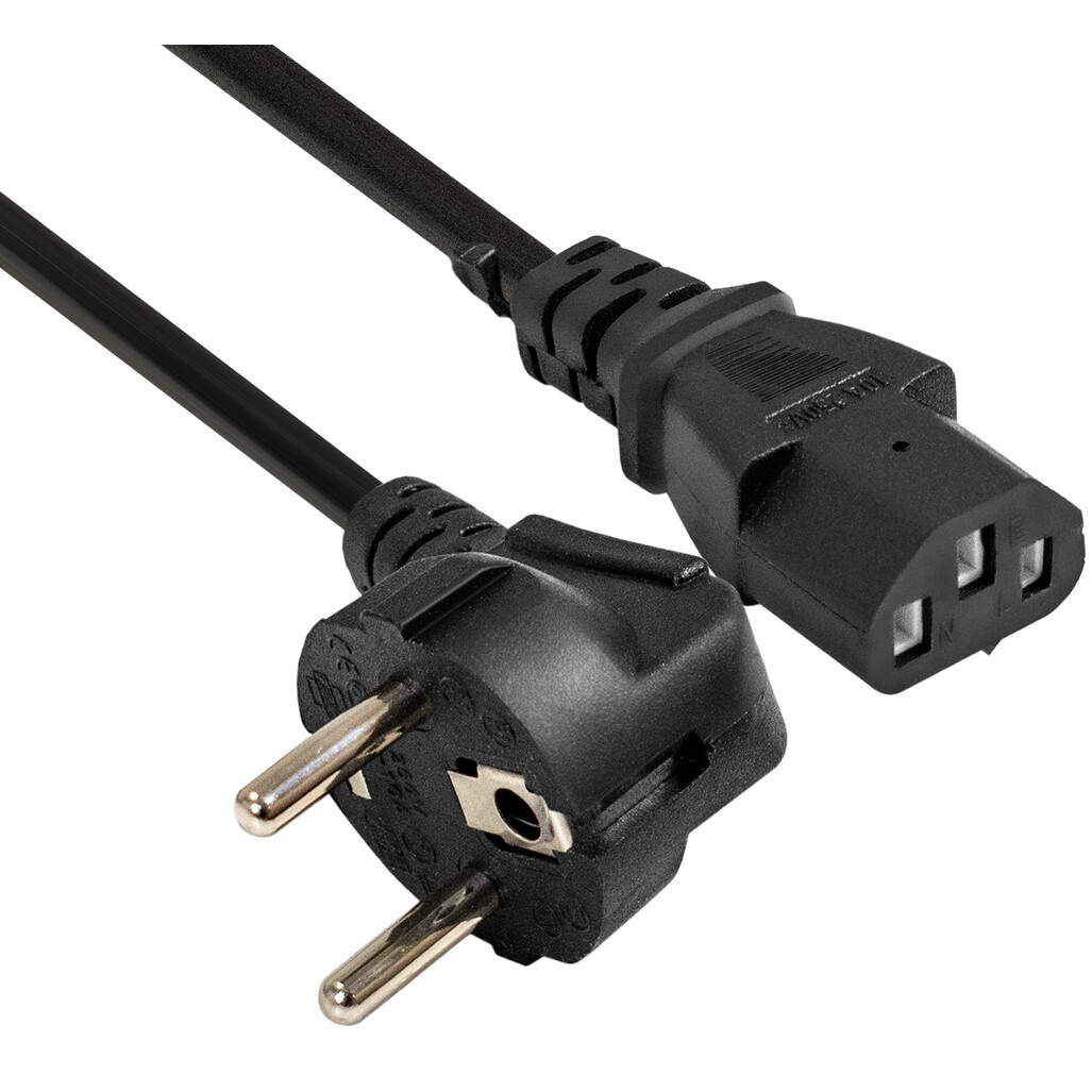 Кабель питания Schuko - C13, 3м, ExeGate EX297798RUS