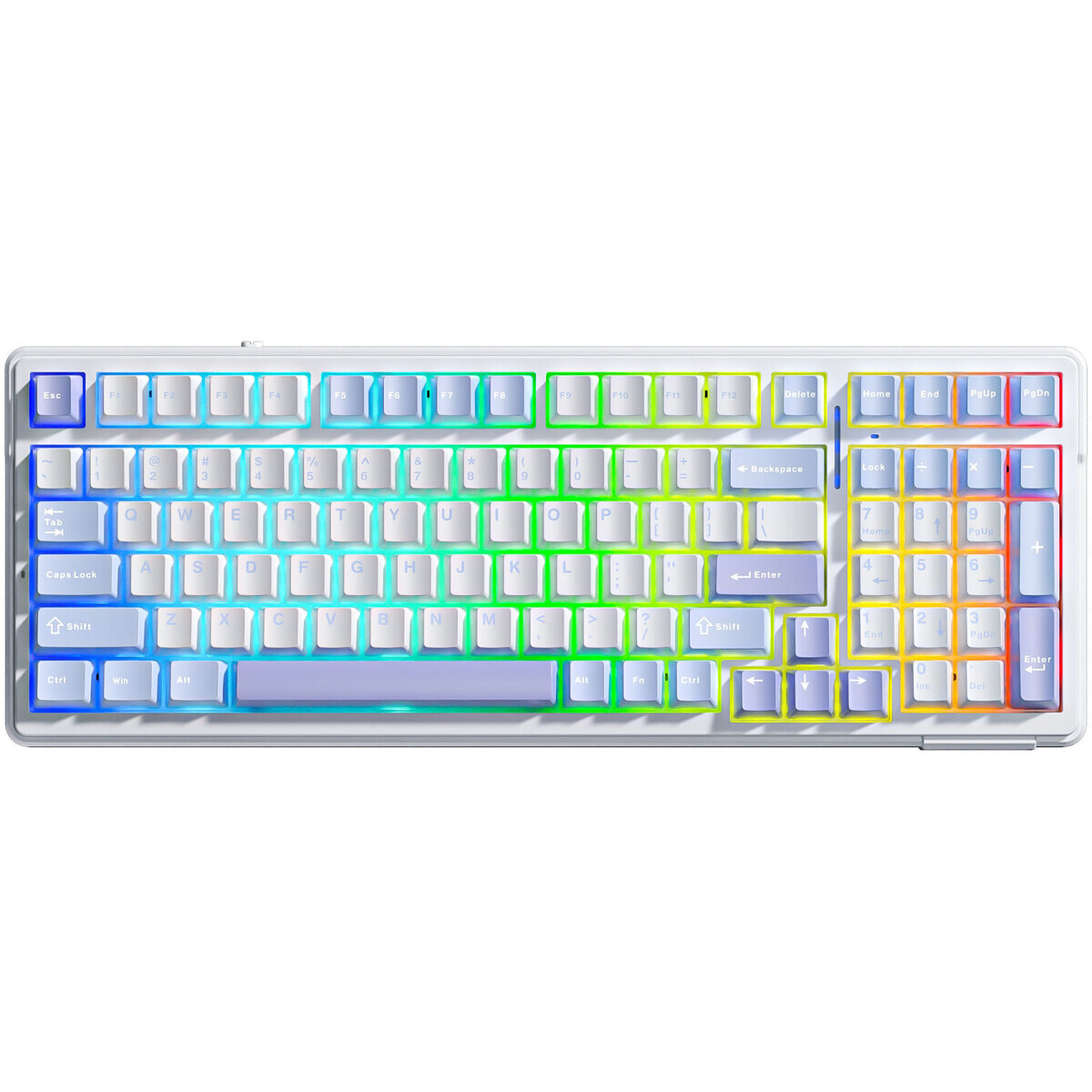 Клавиатура AULA F99 White/Blue/Purple - F99 White-Blue-Purple - фото 2