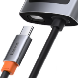 Док-станция Baseus Metal Gleam Series 4-in-1 Type-C HUB Grey (CAHUB-CY0G)