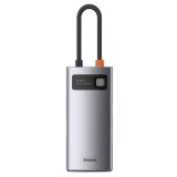 Док-станция Baseus Metal Gleam Series 4-in-1 Type-C HUB Grey (CAHUB-CY0G)