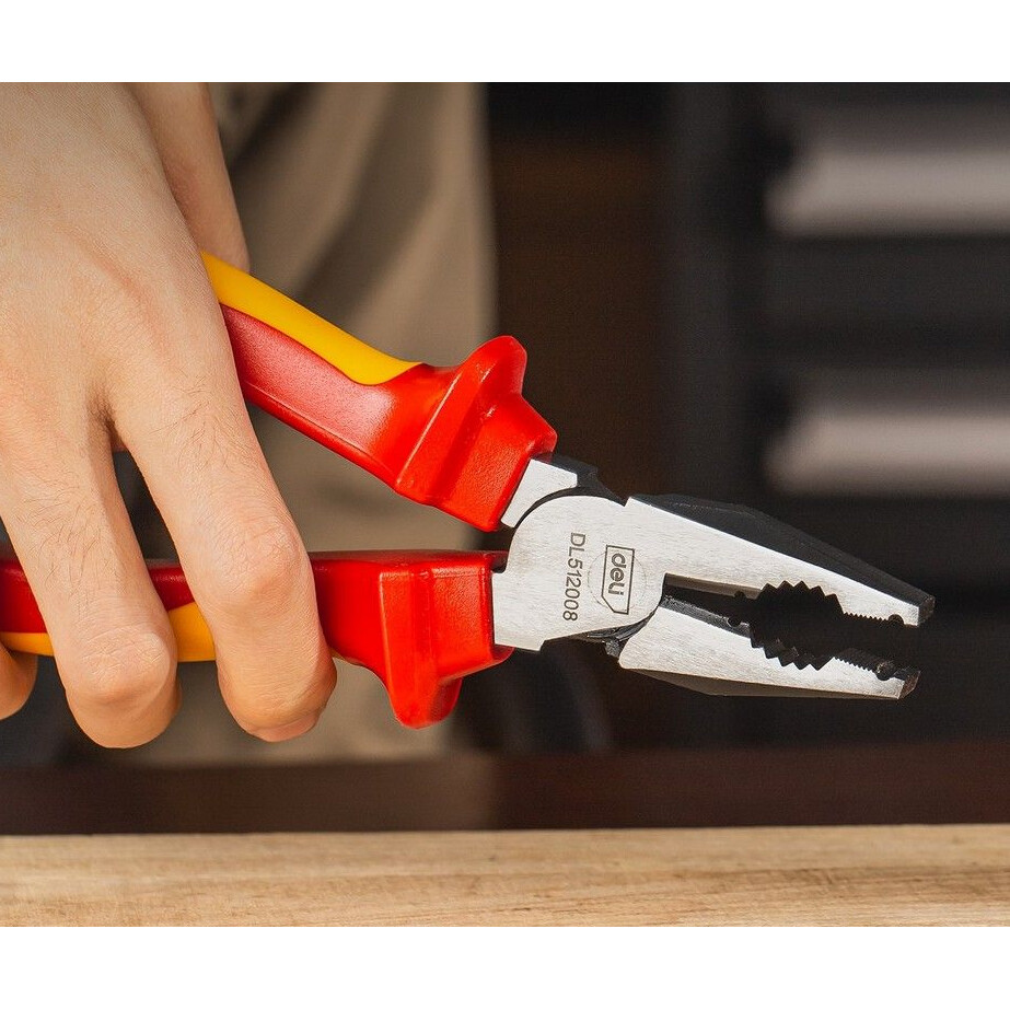 Пассатижи Deli DL512008 - фото 3