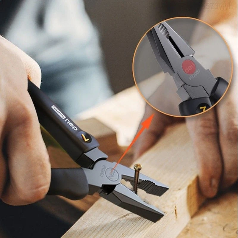 Пассатижи Deli HT2007 Home Black - фото 2