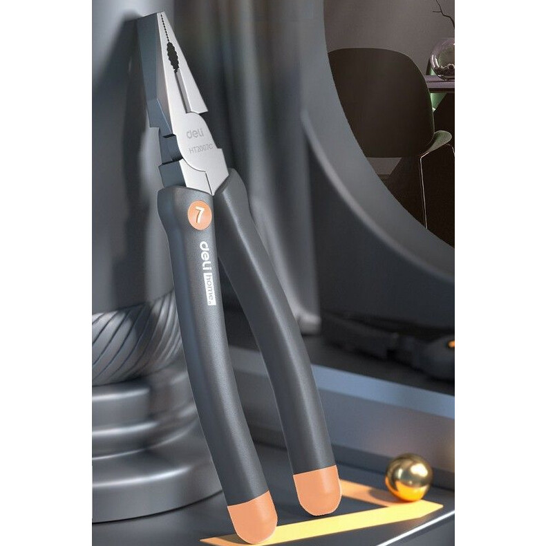 Пассатижи Deli HT2007C Home Gray - фото 2