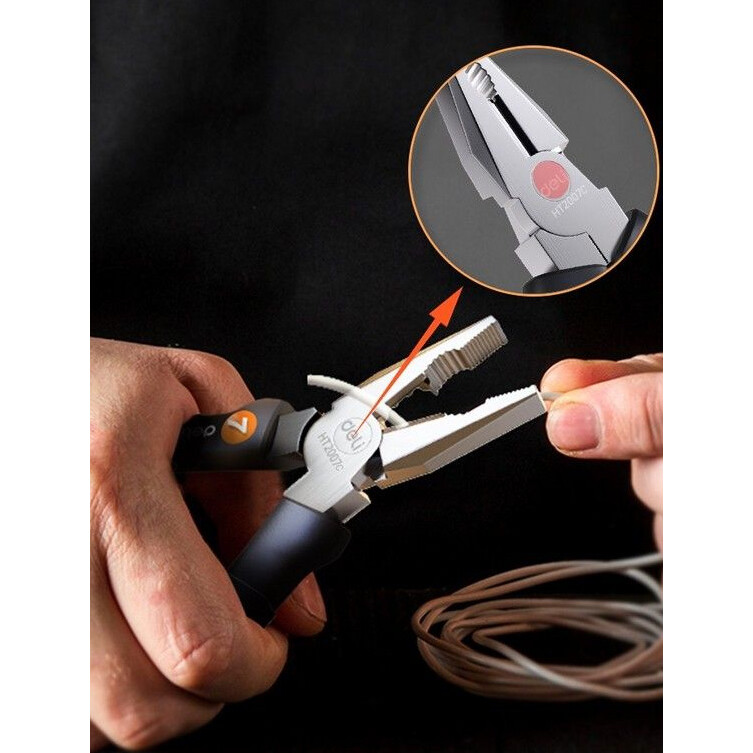 Пассатижи Deli HT2007C Home Gray - фото 3