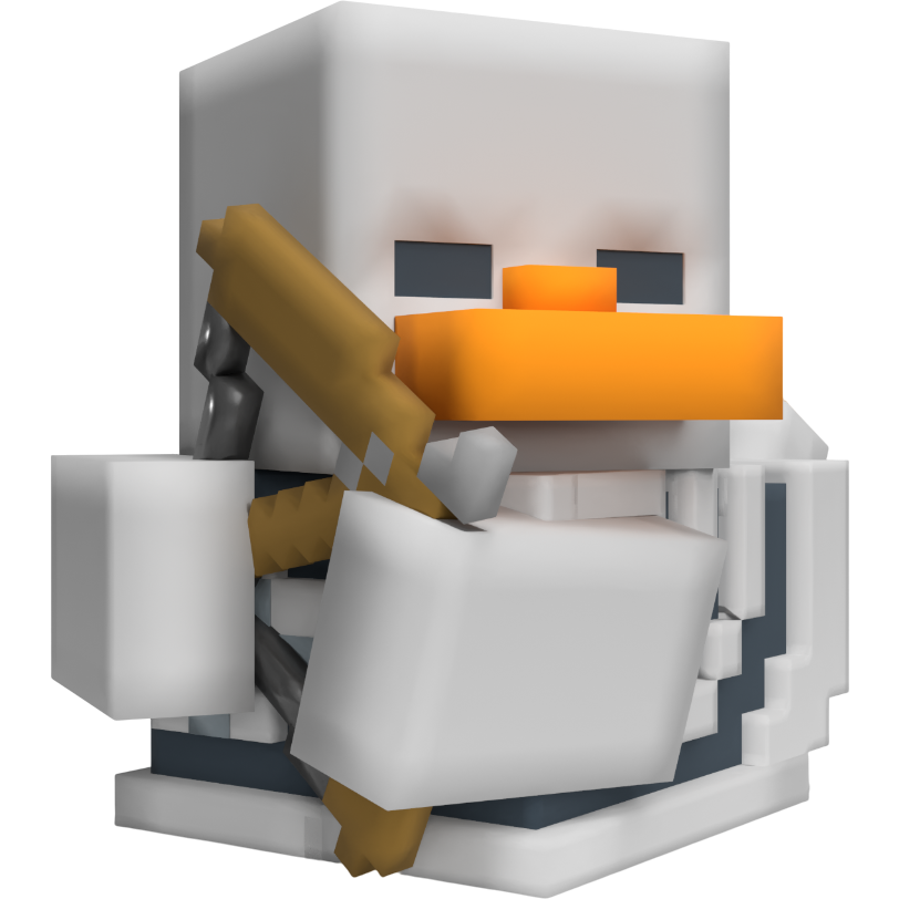 Фигурка-утка Numskull TUBBZ Minecraft: Skeleton (First Edition) - NS5281