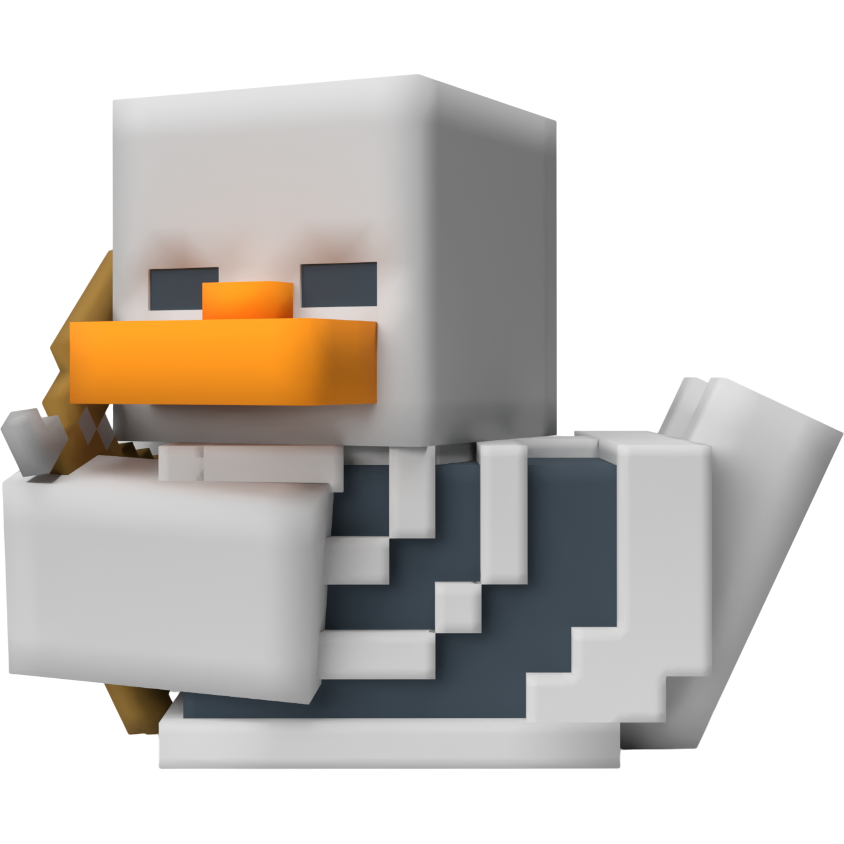 Фигурка-утка Numskull TUBBZ Minecraft: Skeleton (First Edition) - NS5281 - фото 2