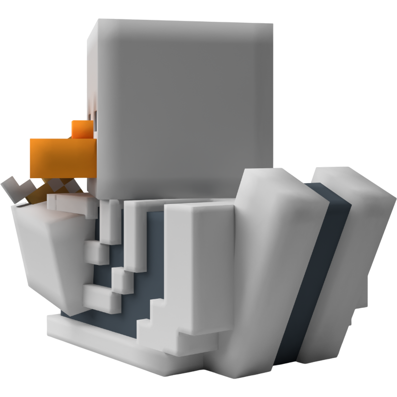 Фигурка-утка Numskull TUBBZ Minecraft: Skeleton (First Edition) - NS5281 - фото 4