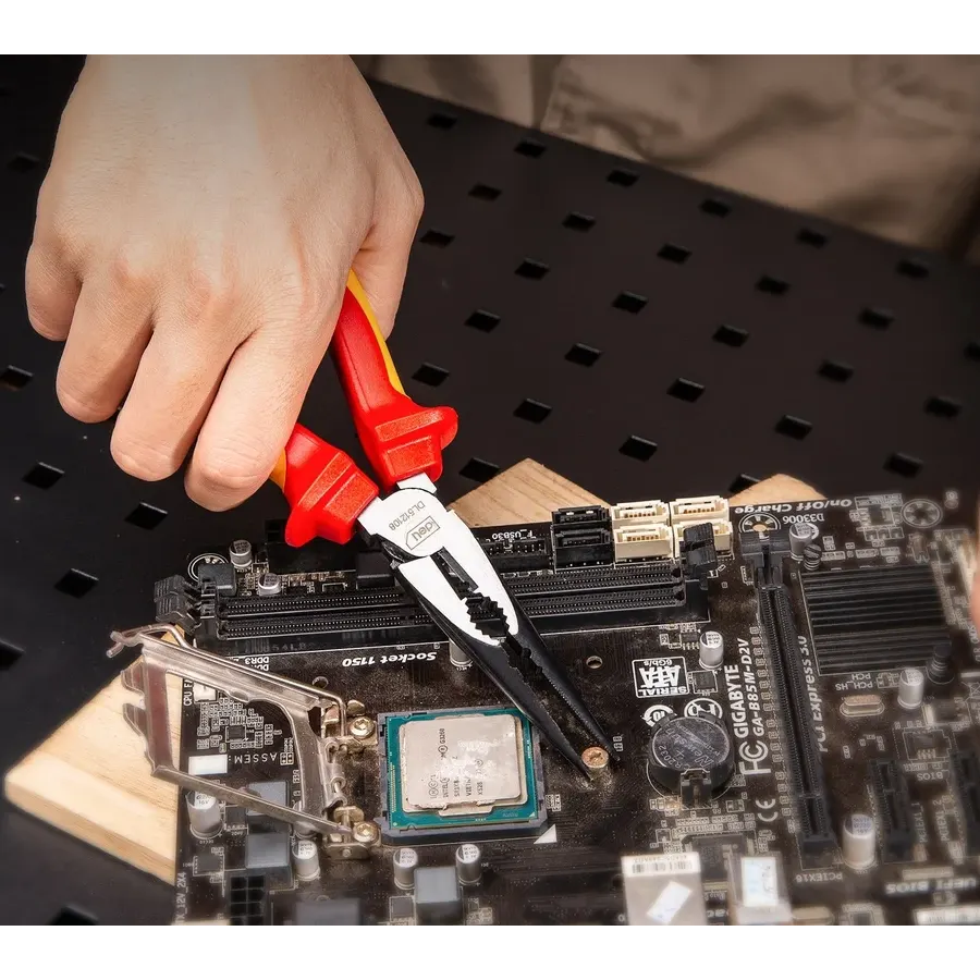 Плоскогубцы Deli DL512108 - фото 4