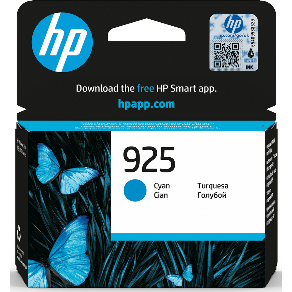 Картридж HP 4K0V6PE (№925) Cyan