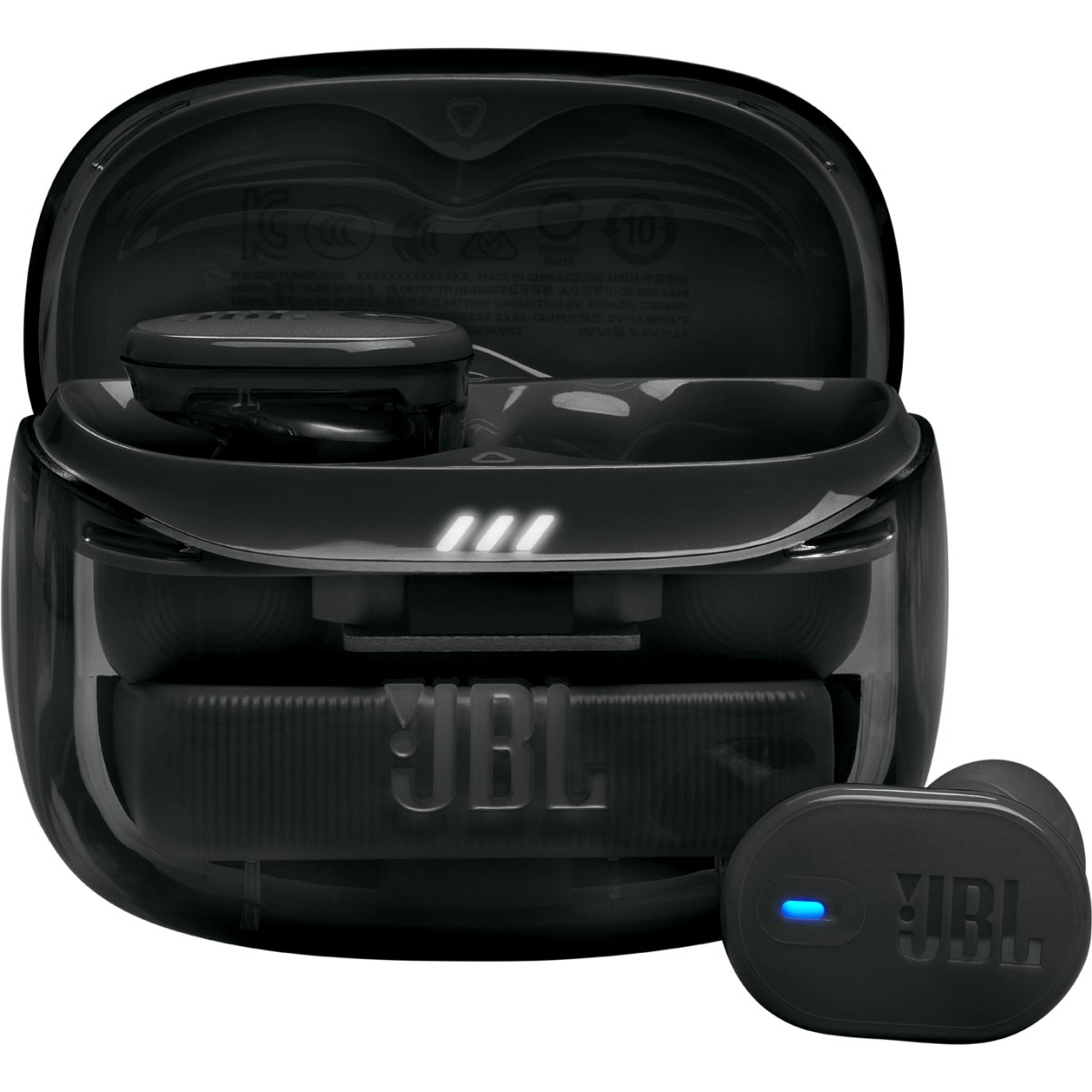 Гарнитура JBL Tune Buds 2 Ghost Edition Black - JBLTBUDS2GBLK