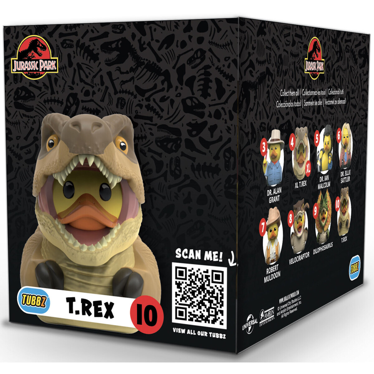 Фигурка-утка Numskull TUBBZ Jurassic Park: T-Rex (Boxed Edition) - NS4787 - фото 2