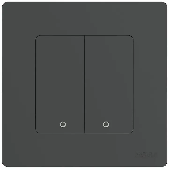Умный выключатель Moes ZigBee Smart Switch Grey (ZS-SR-EU2-GY-MS)