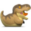 Фигурка-утка Numskull TUBBZ Jurassic Park: T-Rex (Mini Edition) - NS5304 - фото 3