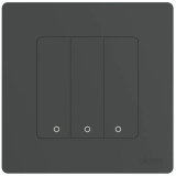 Умный выключатель Moes ZigBee Smart Switch Grey (ZS-SR-EU3-GY-MS)