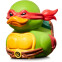 Фигурка-утка Numskull TUBBZ Teenage Mutant Ninja Turtles: Raphael (Mini Edition) - NS4899