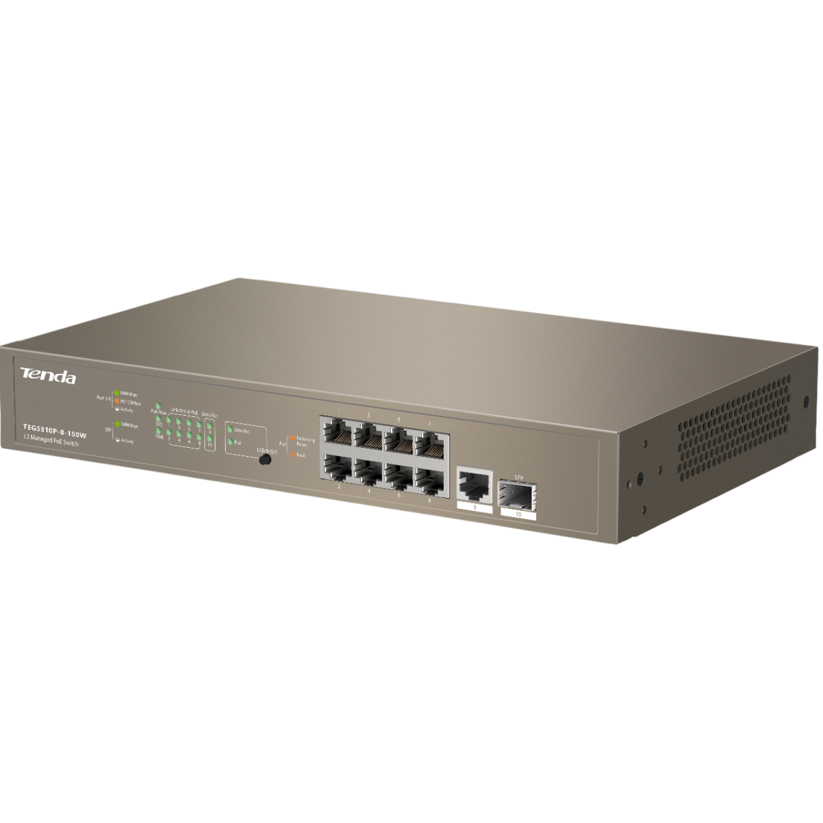 Коммутатор (свитч) Tenda TEG5310P-8-150W