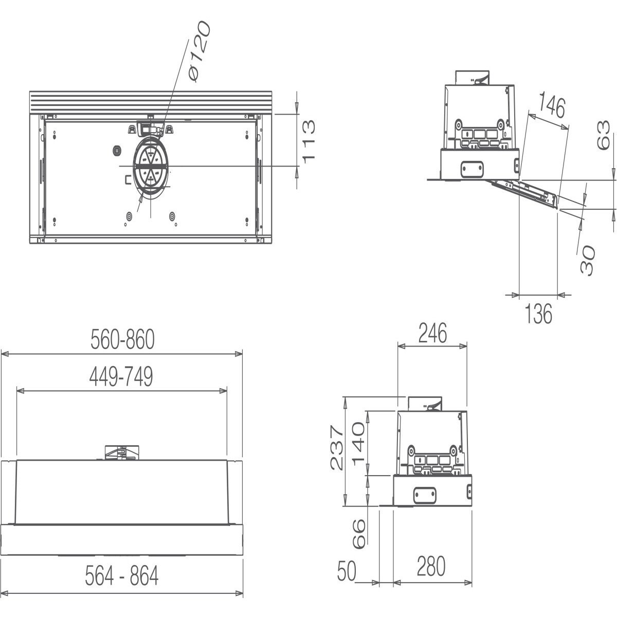 Вытяжка Elica Ciak 2.0 S GR/A/60 - PRF0181902 - фото 5