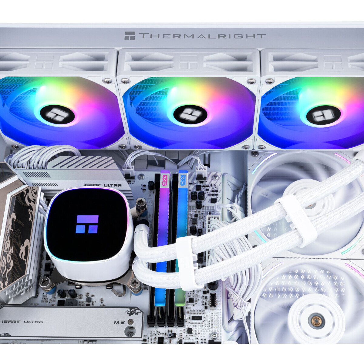 Система жидкостного охлаждения Thermalright Frozen Horizon 360 ARGB White V2 - F-HORIZON-360-WH-V2 - фото 6