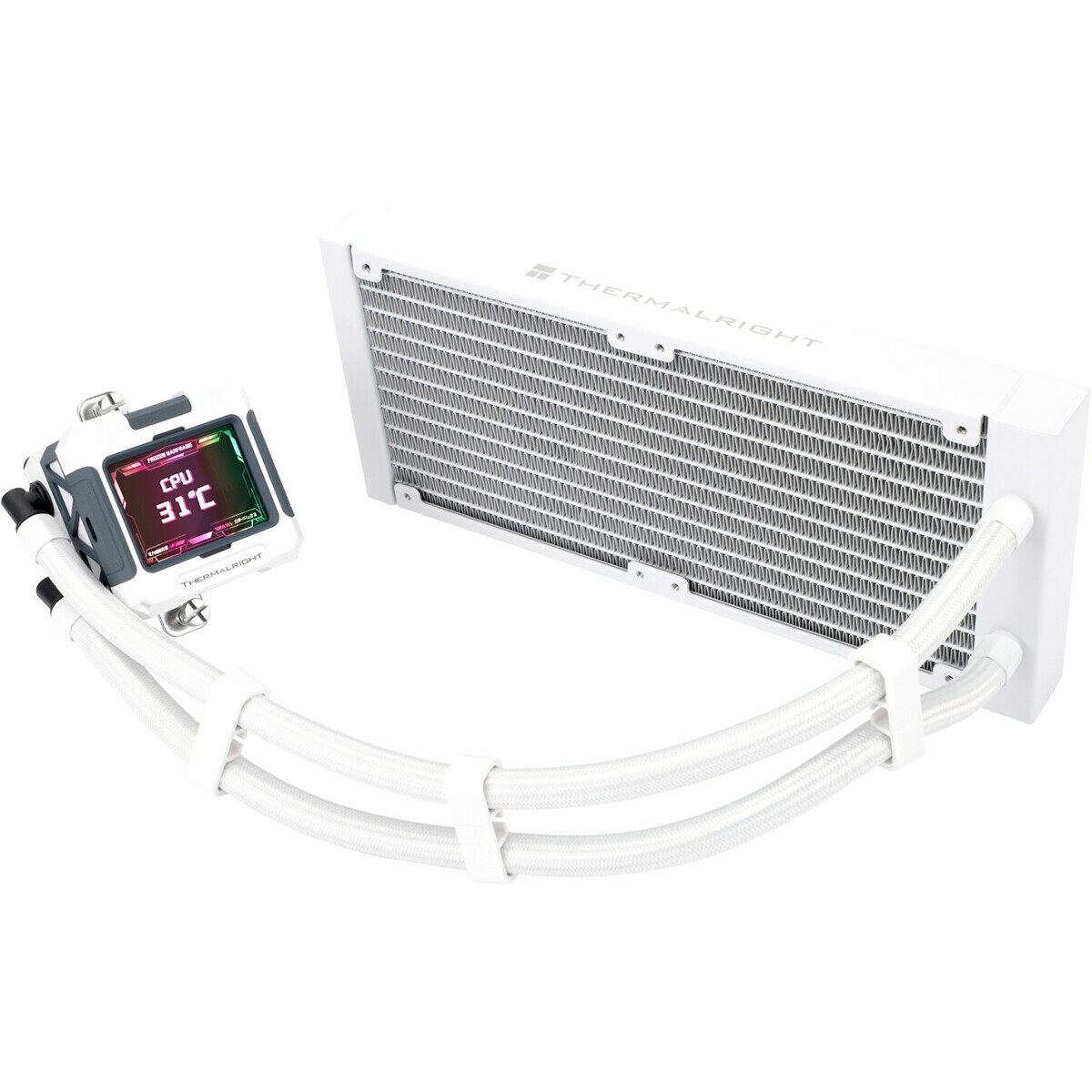 Система жидкостного охлаждения Thermalright Frozen Warframe 240 White X - F-WFRAME-240-WH-X - фото 3