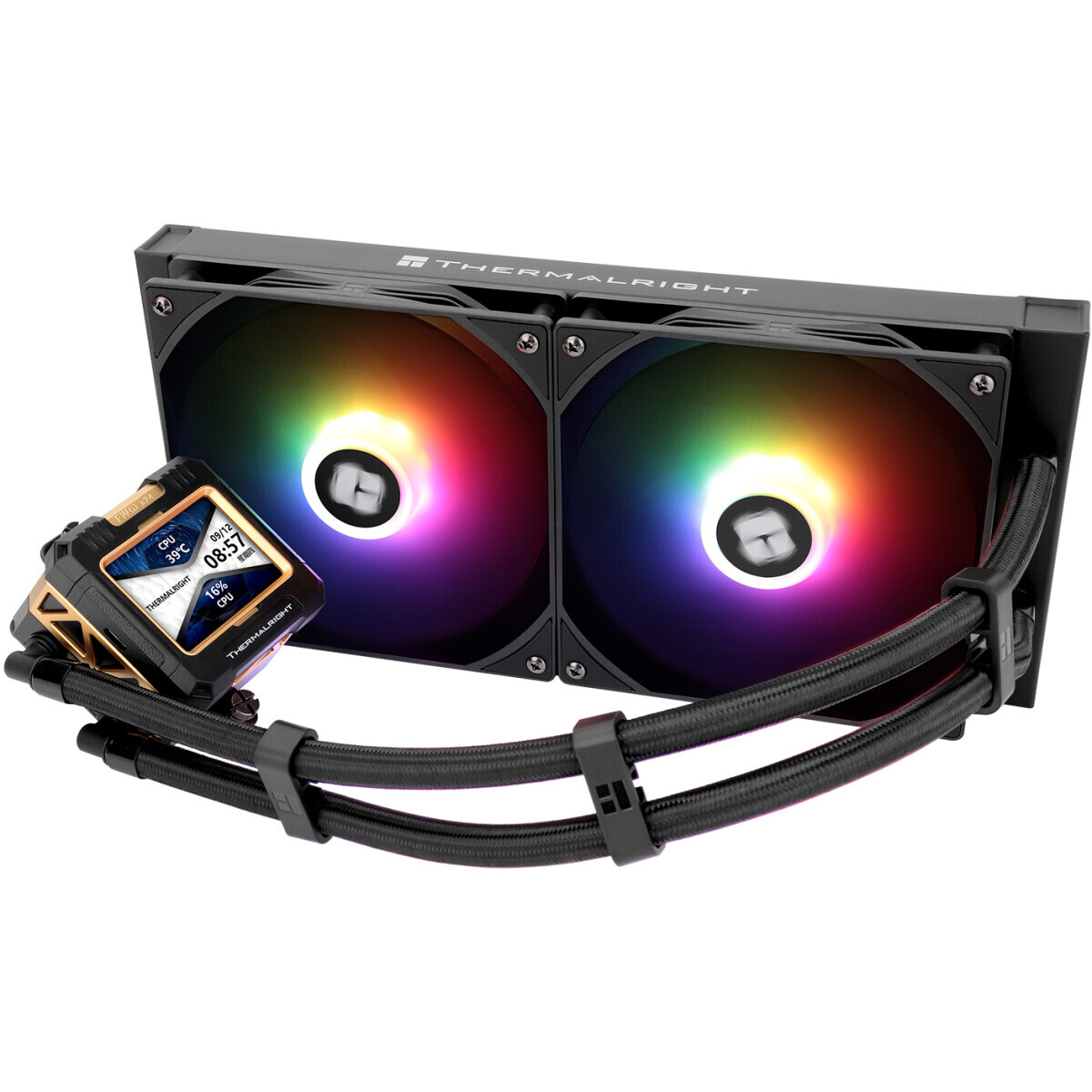 Система жидкостного охлаждения Thermalright Frozen Warframe 280 Black ARGB - F-WFRAME-280-BL-ARGB - фото 3