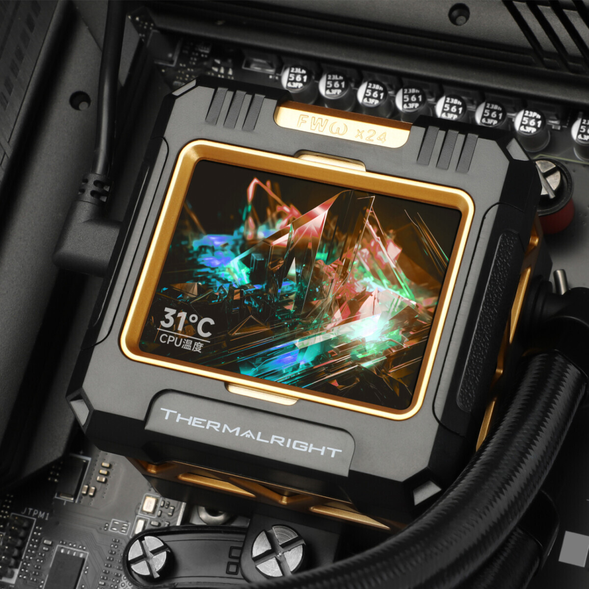 Система жидкостного охлаждения Thermalright Frozen Warframe 280 Black ARGB - F-WFRAME-280-BL-ARGB - фото 6