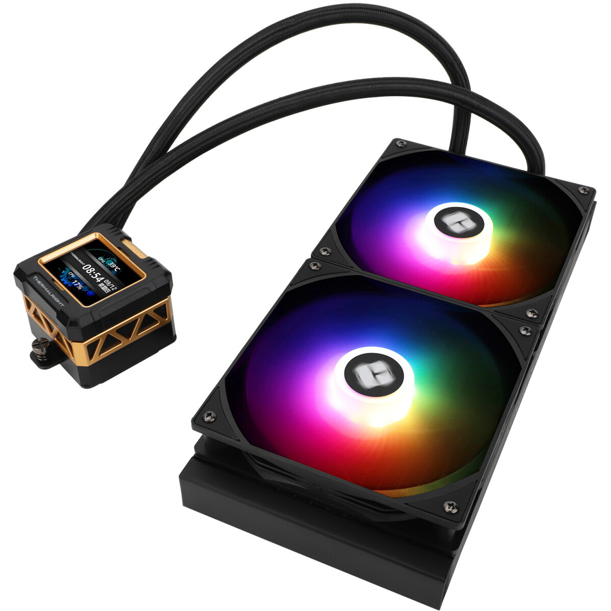 Система жидкостного охлаждения Thermalright Frozen Warframe 280 Black ARGB - F-WFRAME-280-BL-ARGB - фото 8