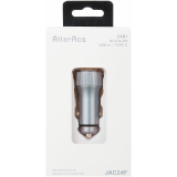 Автомобильное зарядное устройство AlterAcs JAC24F Dark Grey