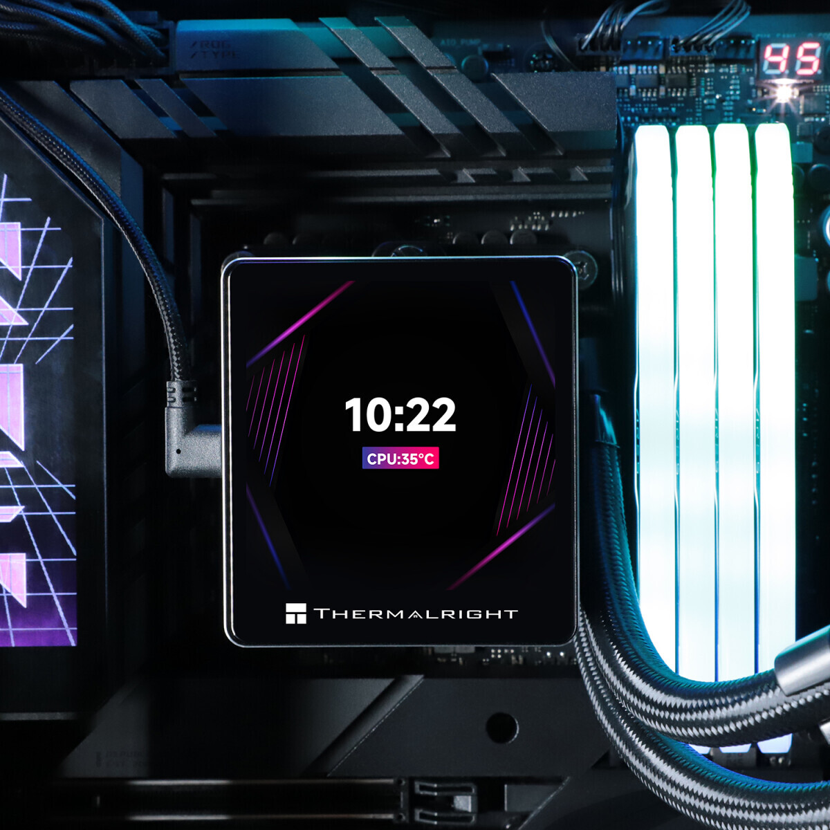 Система жидкостного охлаждения Thermalright Grand Vision 240 Black ARGB - G-VISION-240-BL-ARGB - фото 9