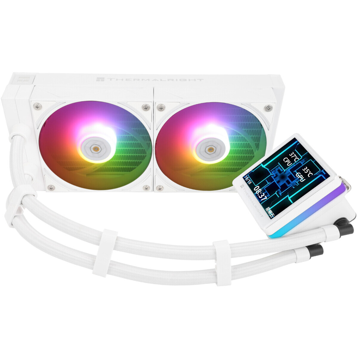 Система жидкостного охлаждения Thermalright Grand Vision 240 ARGB White - G-VISION-240-WH-ARGB - фото 4
