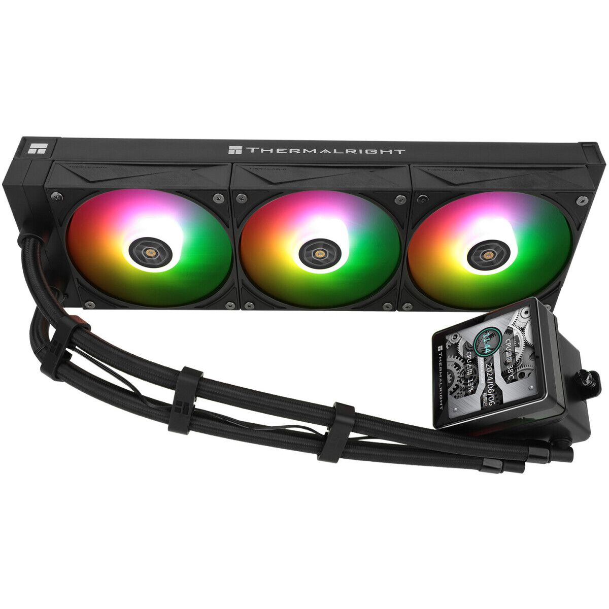 Система жидкостного охлаждения Thermalright Grand Vision 360 Black ARGB - G-VISION-360-BL-ARGB - фото 7