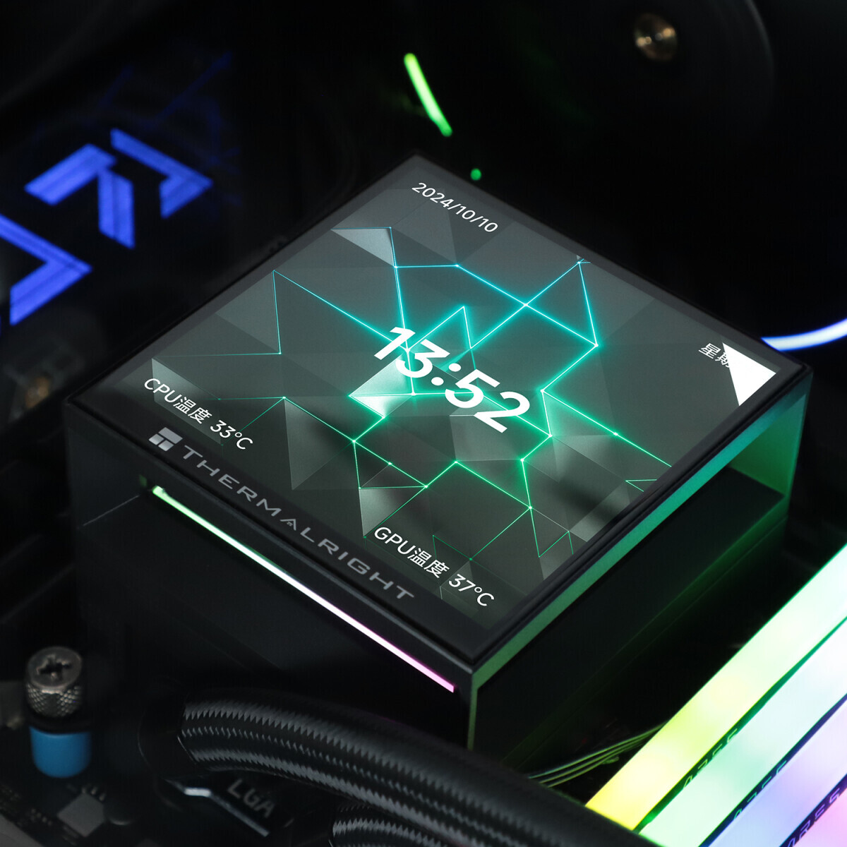 Система жидкостного охлаждения Thermalright Hyper Vision 360 Black ARGB - H-VISION-360-BL-ARGB - фото 5