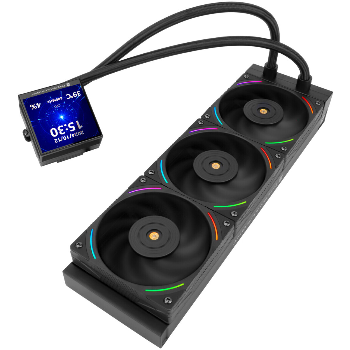 Система жидкостного охлаждения Thermalright Hyper Vision 360 Black ARGB - H-VISION-360-BL-ARGB - фото 8