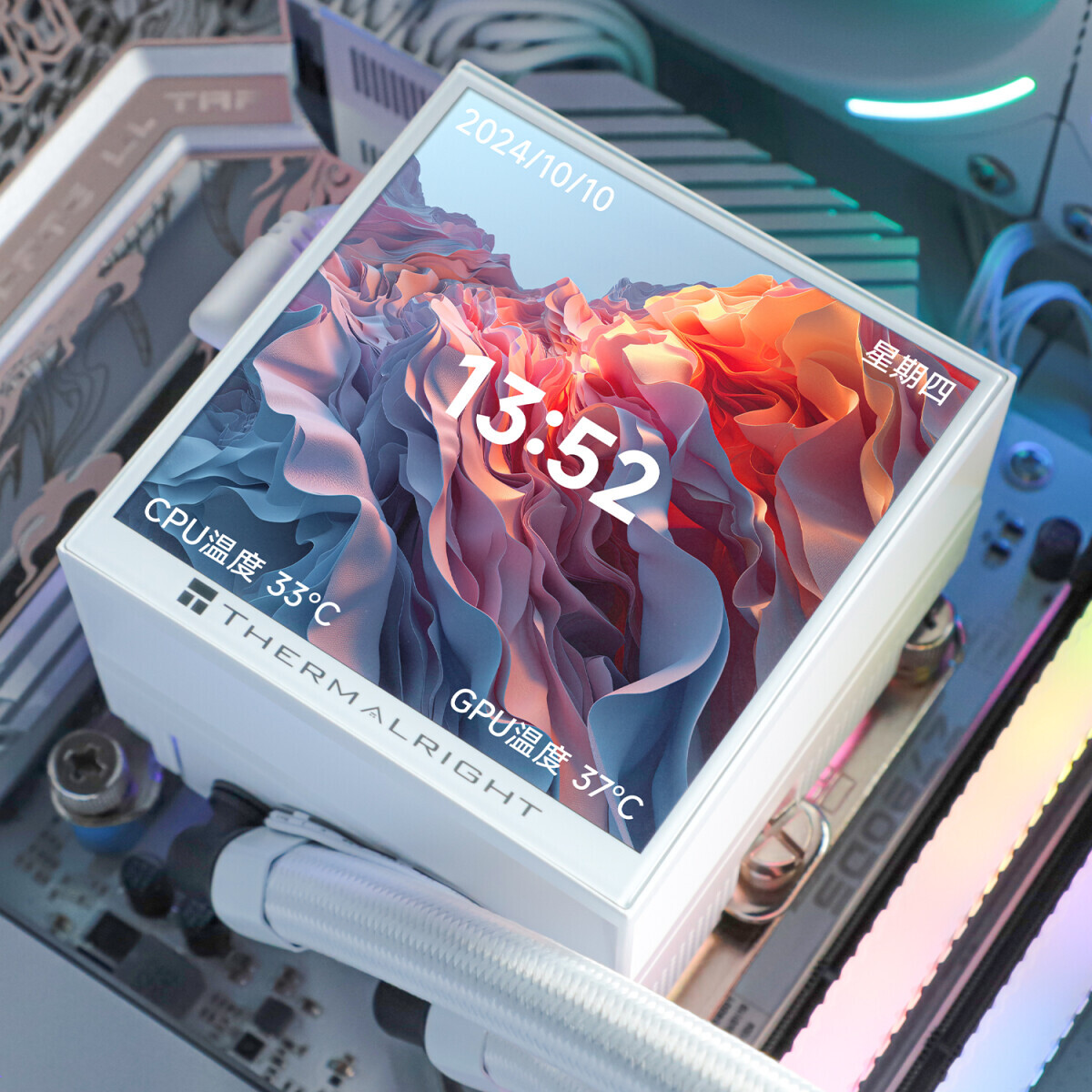 Система жидкостного охлаждения Thermalright Hyper Vision 360 White ARGB - H-VISION-360-WH-ARGB - фото 5