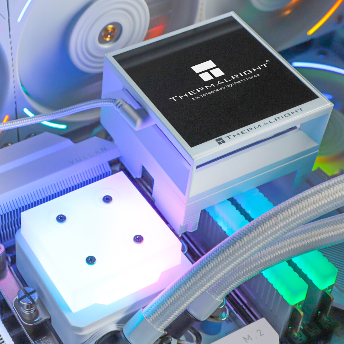 Система жидкостного охлаждения Thermalright Hyper Vision 360 White ARGB - H-VISION-360-WH-ARGB - фото 6